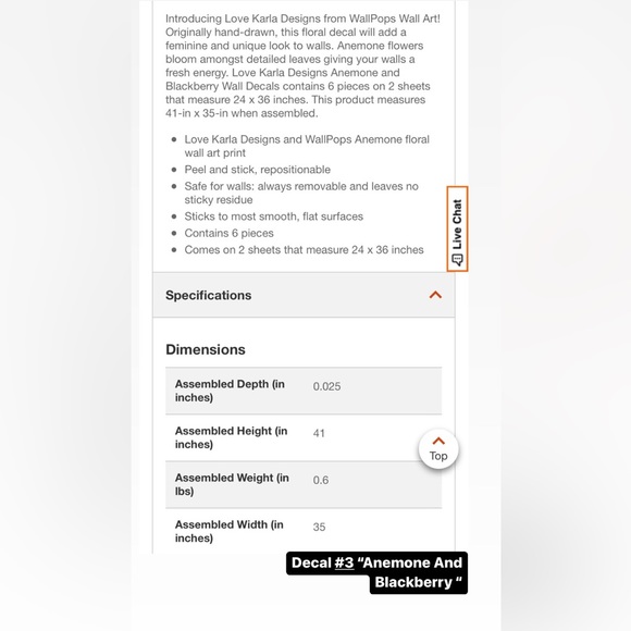 BNIB Love Karla Designs peel and stick wall decals (three sets) - Picture 9 of 9